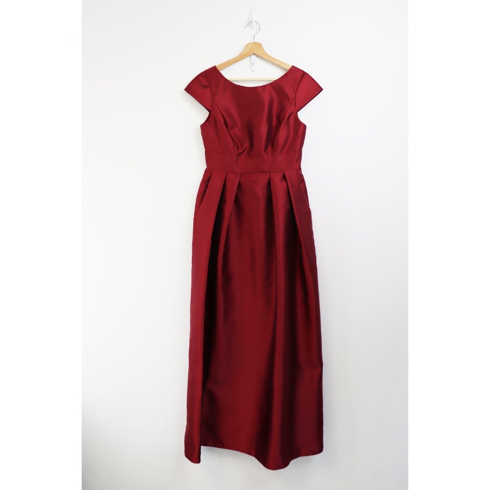 NWT Alfred Sung Cap Sleeve Pleated Skirt Dress 8 - Picture 3 of 9